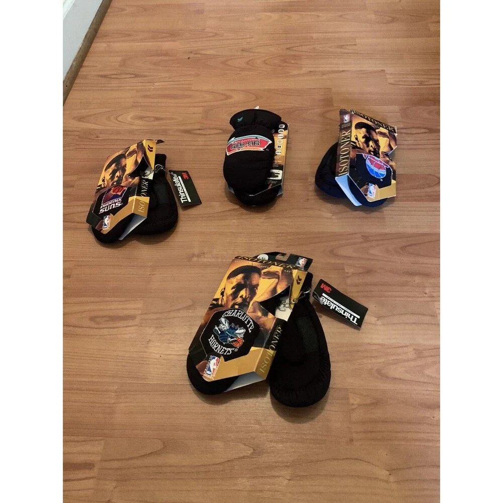 NBA Isotoner Toddler Child Gloves Mittens Hornets Nets Suns